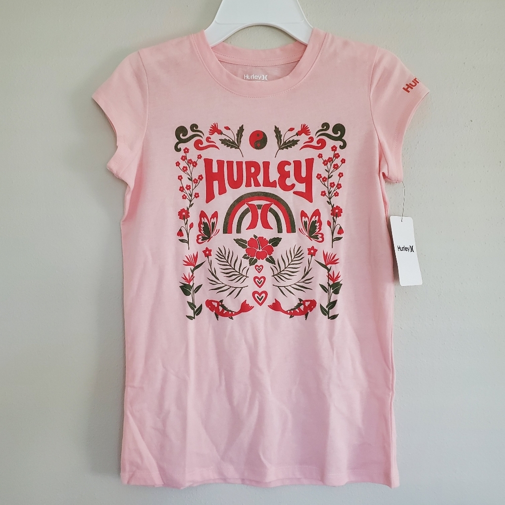 Girl's Hurley T-Shirt Tee Size L NWT